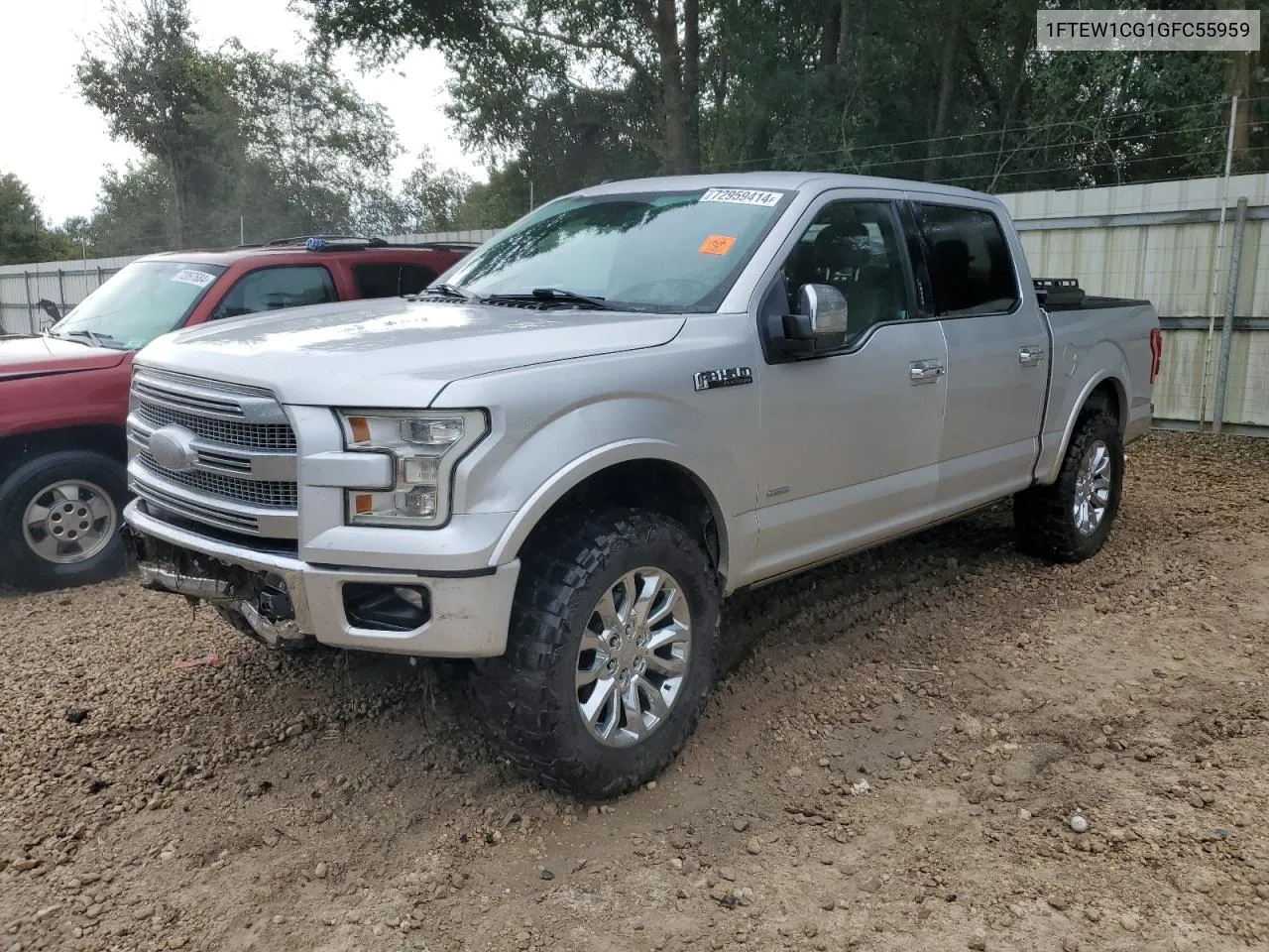 2016 Ford F150 Supercrew VIN: 1FTEW1CG1GFC55959 Lot: 72959414