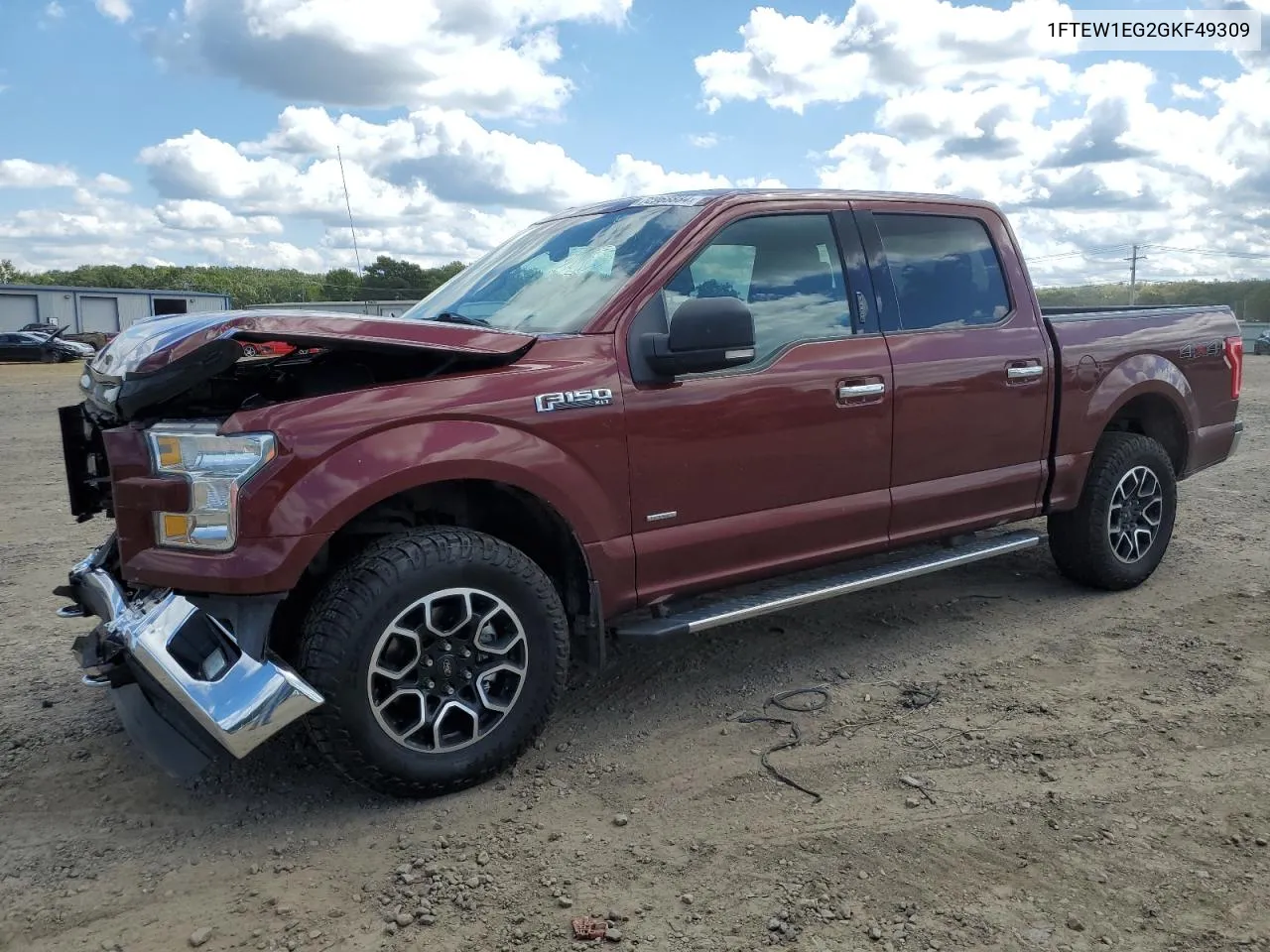 2016 Ford F150 Supercrew VIN: 1FTEW1EG2GKF49309 Lot: 72968884