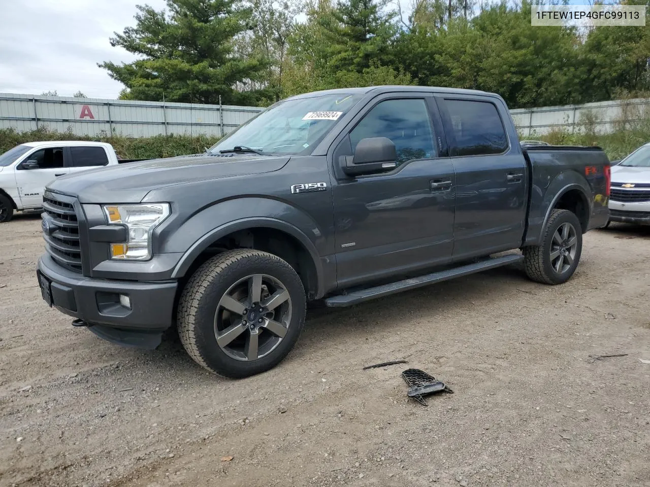 2016 Ford F150 Supercrew VIN: 1FTEW1EP4GFC99113 Lot: 72969924