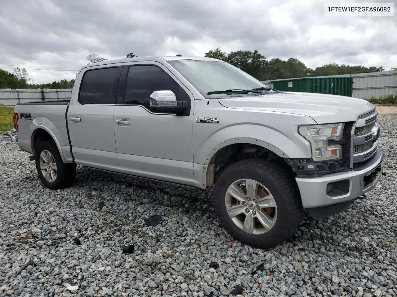 2016 Ford F150 Supercrew VIN: 1FTEW1EF2GFA96082 Lot: 72975884