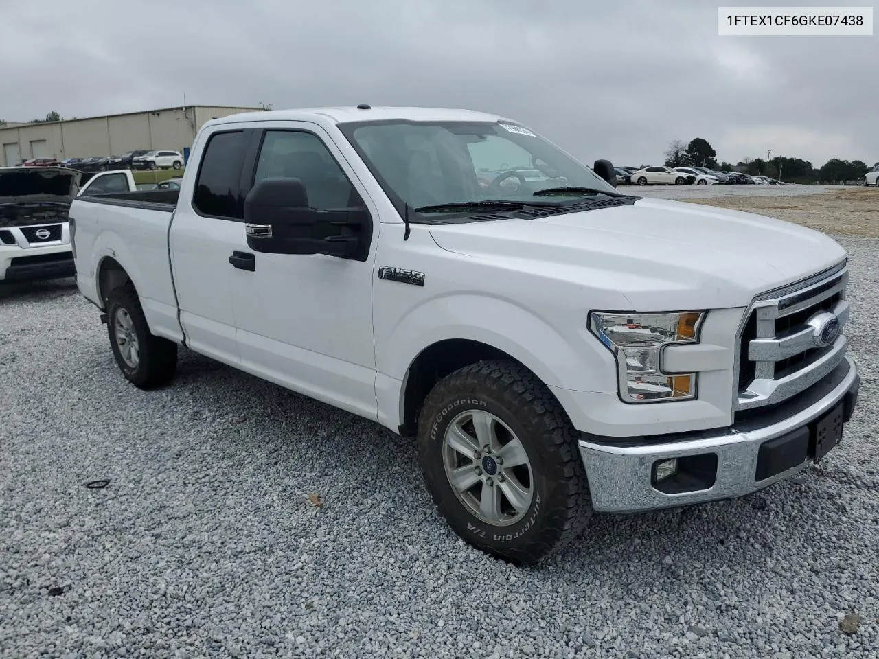 2016 Ford F150 Super Cab VIN: 1FTEX1CF6GKE07438 Lot: 72998964