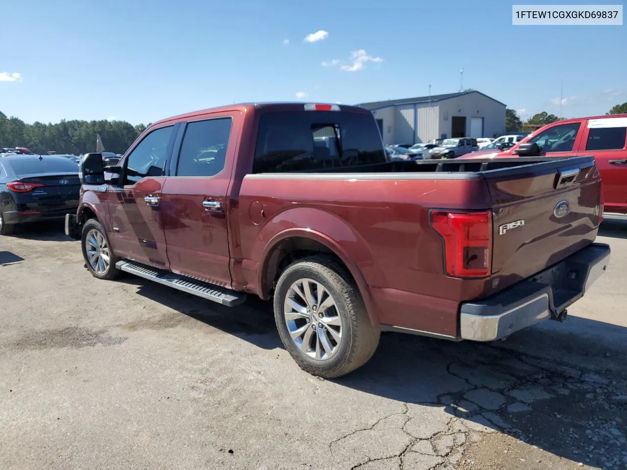 2016 Ford F150 Supercrew VIN: 1FTEW1CGXGKD69837 Lot: 73024284