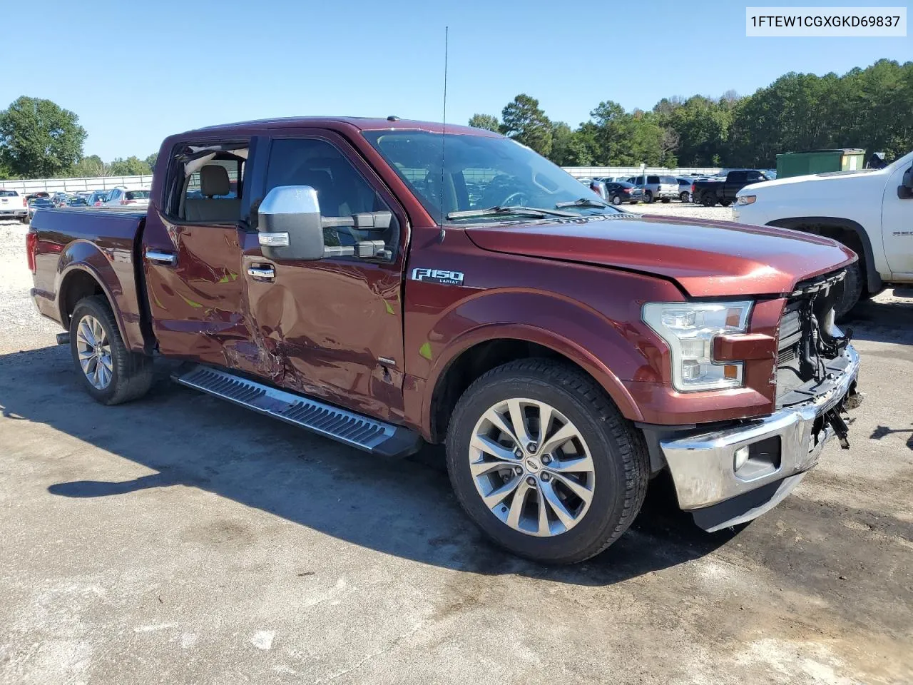 2016 Ford F150 Supercrew VIN: 1FTEW1CGXGKD69837 Lot: 73024284