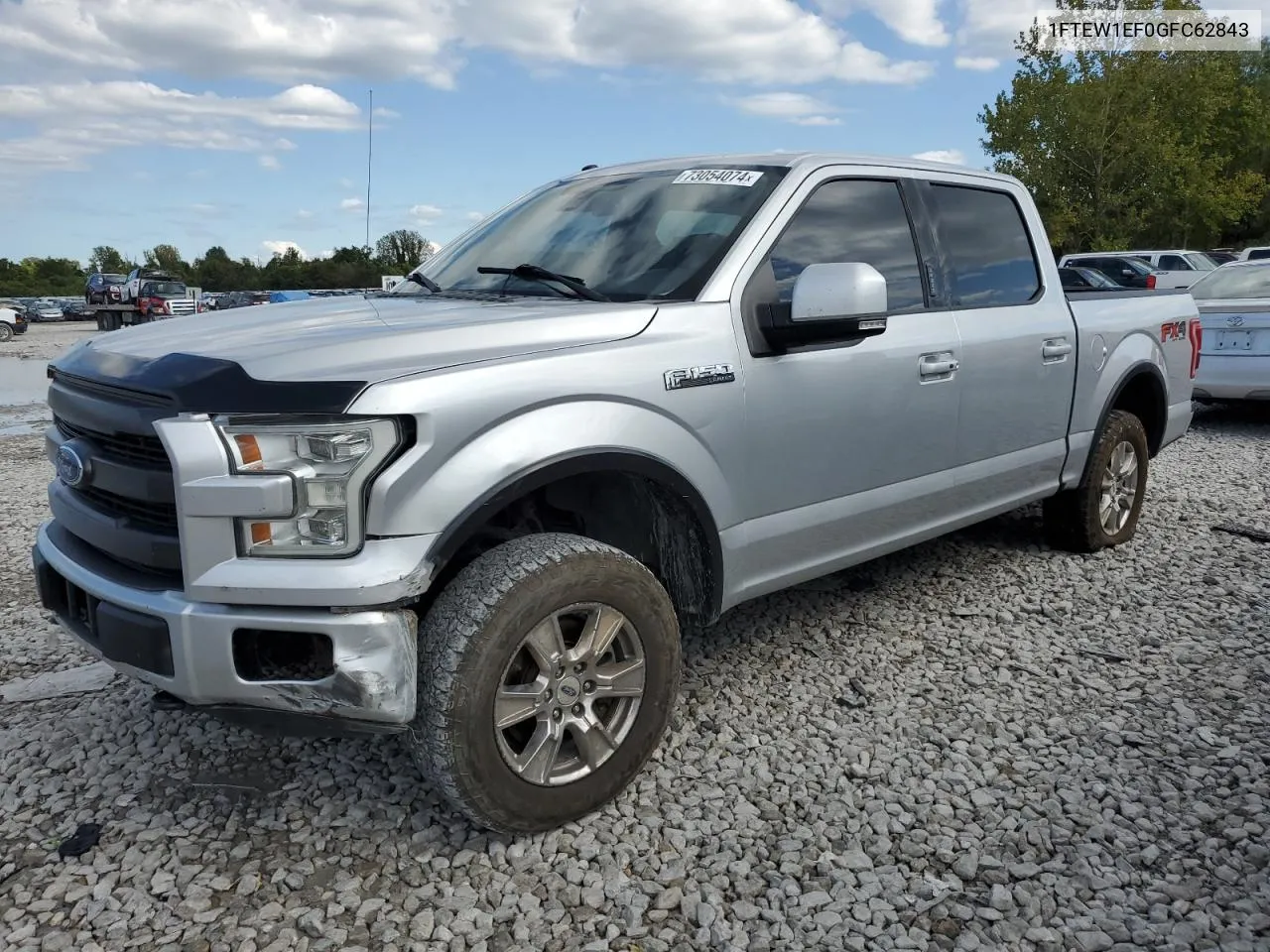 2016 Ford F150 Supercrew VIN: 1FTEW1EF0GFC62843 Lot: 73054074