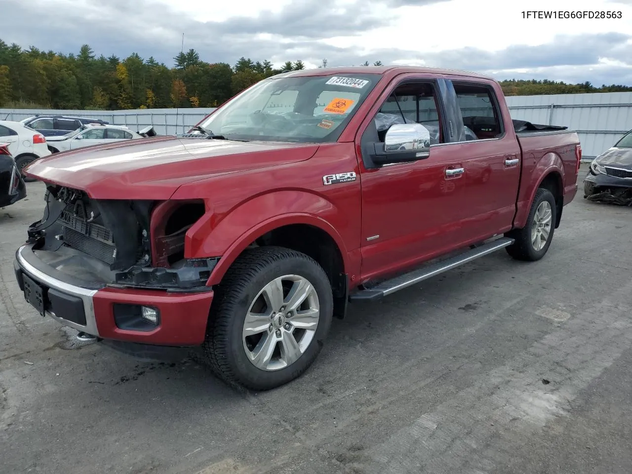 2016 Ford F150 Supercrew VIN: 1FTEW1EG6GFD28563 Lot: 73132044