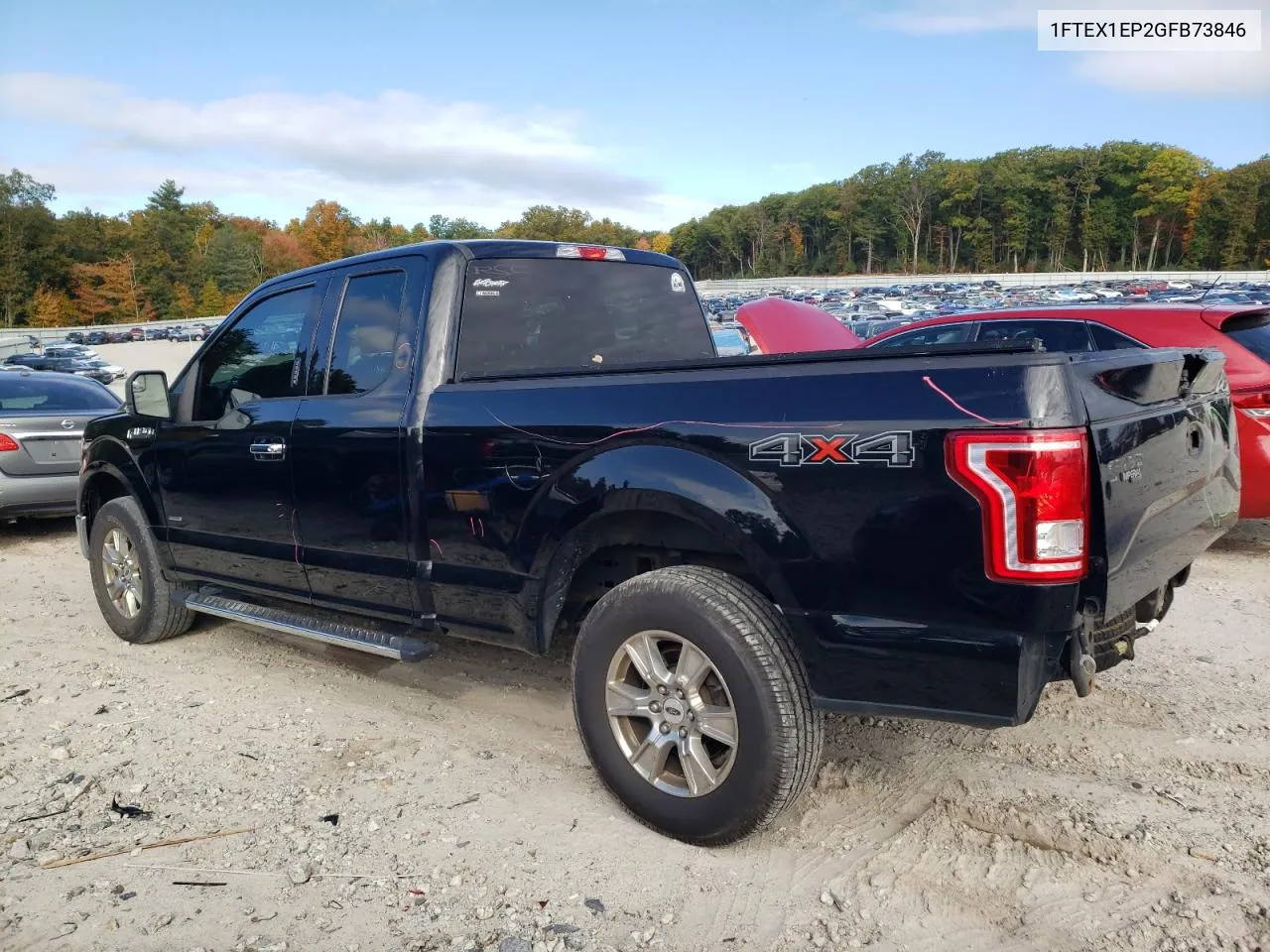 2016 Ford F150 Super Cab VIN: 1FTEX1EP2GFB73846 Lot: 73133974