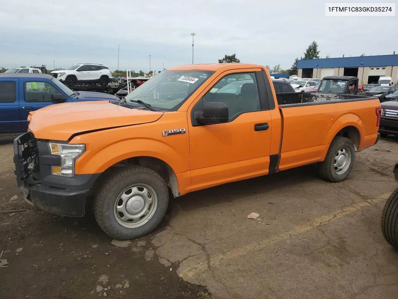 2016 Ford F150 VIN: 1FTMF1C83GKD35274 Lot: 73308464