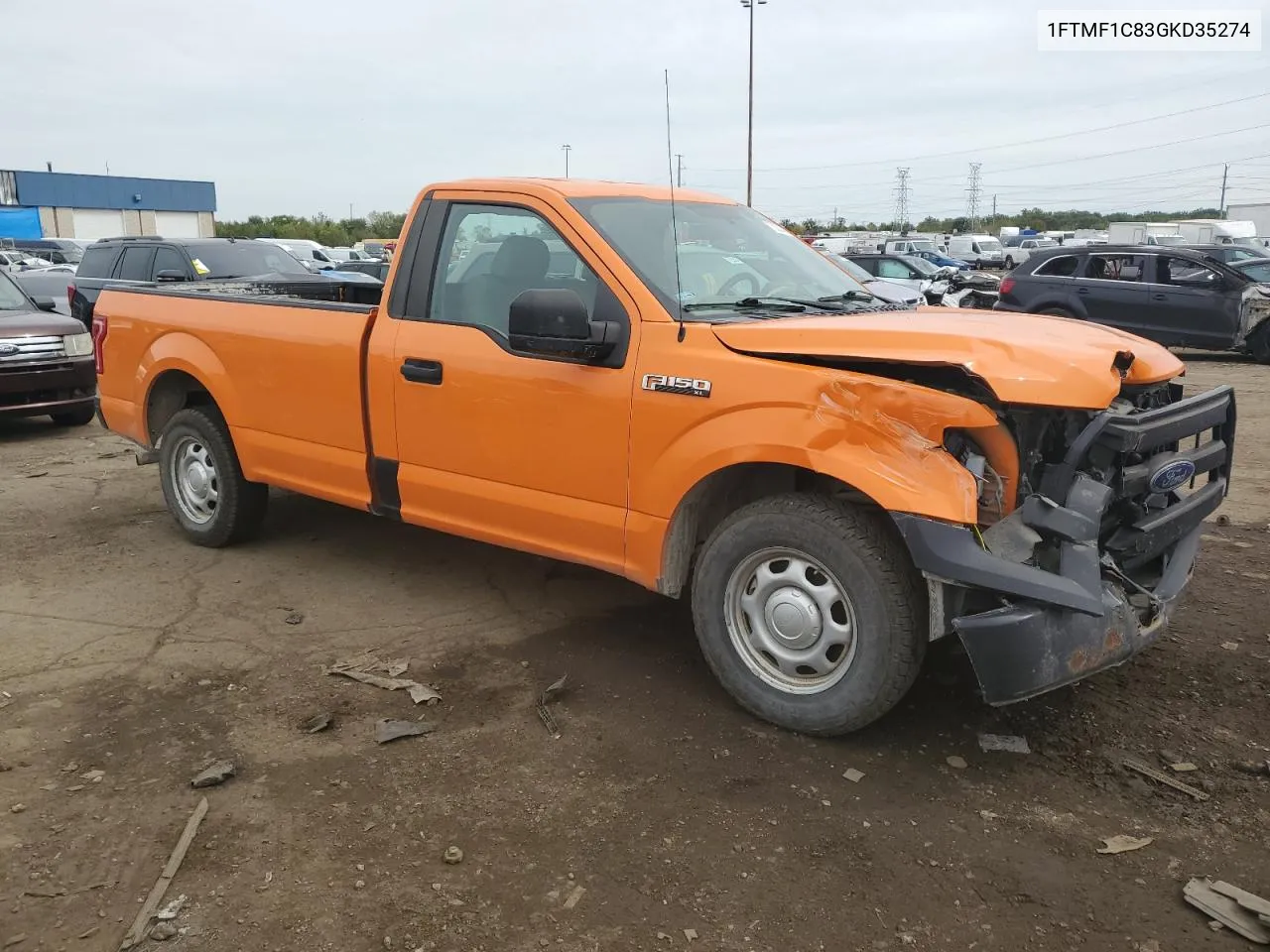 2016 Ford F150 VIN: 1FTMF1C83GKD35274 Lot: 73308464