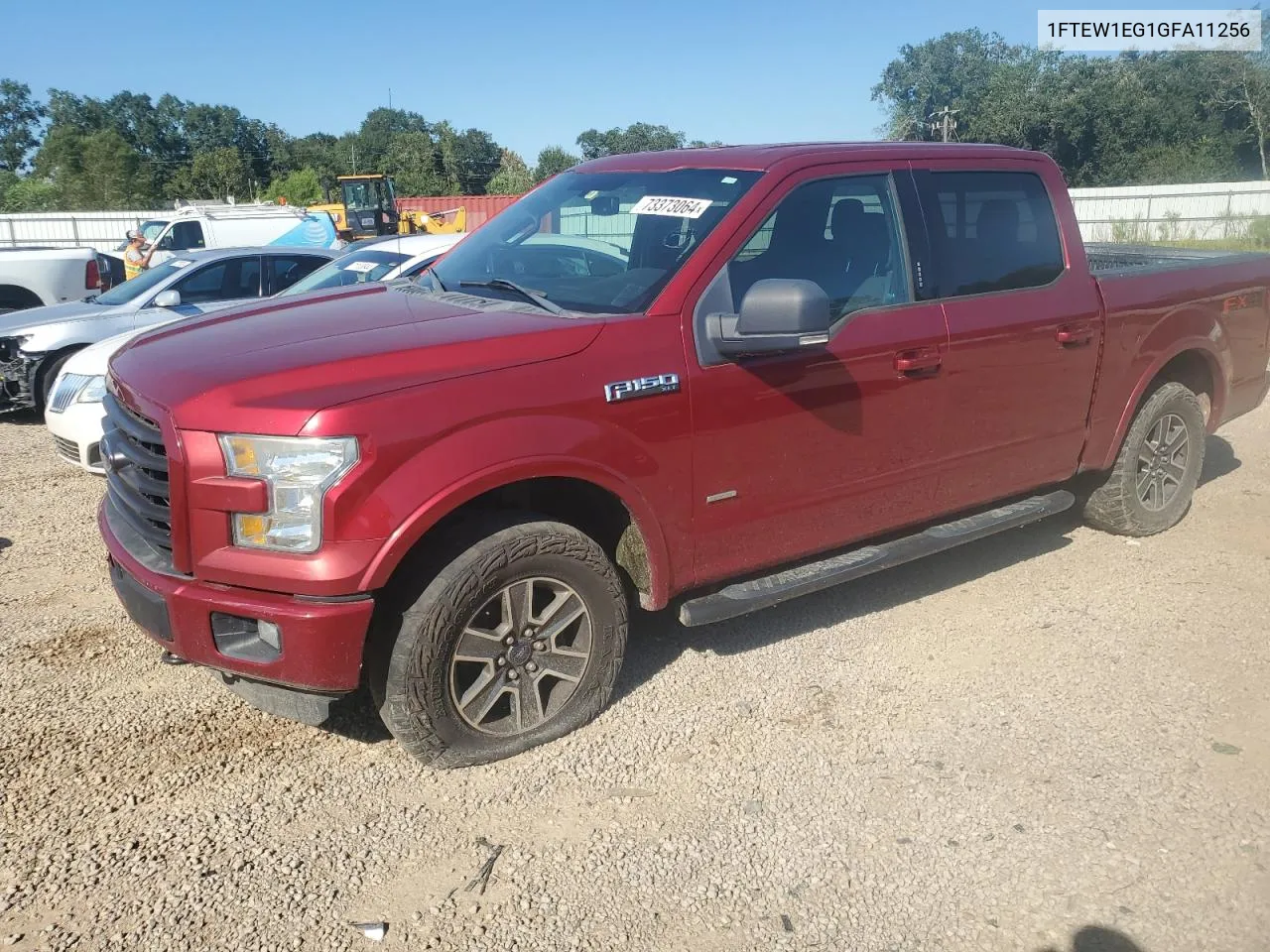 2016 Ford F150 Supercrew VIN: 1FTEW1EG1GFA11256 Lot: 73373064