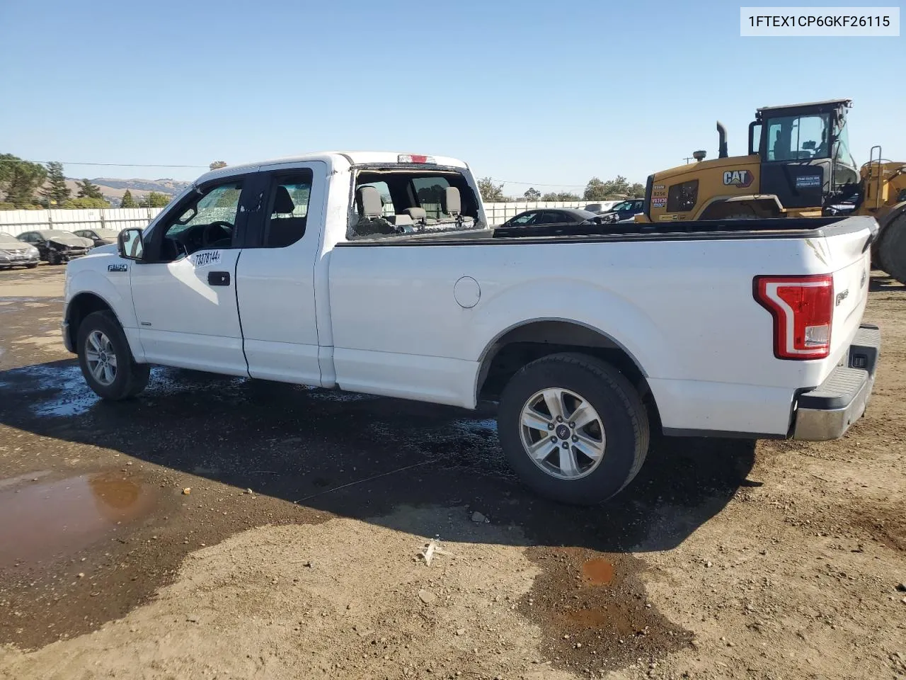 2016 Ford F150 Super Cab VIN: 1FTEX1CP6GKF26115 Lot: 73378144