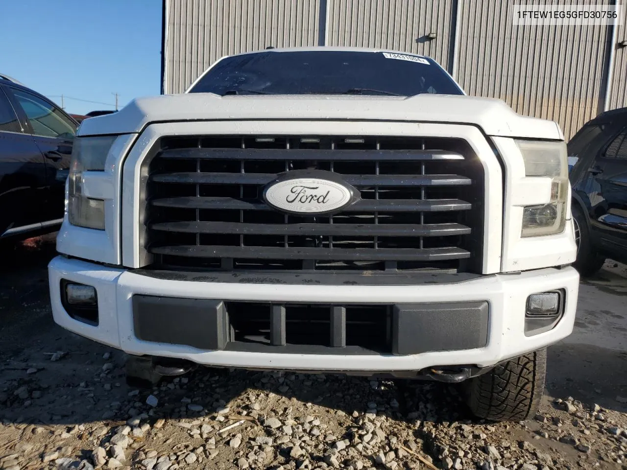 2016 Ford F150 Supercrew VIN: 1FTEW1EG5GFD30756 Lot: 73431004