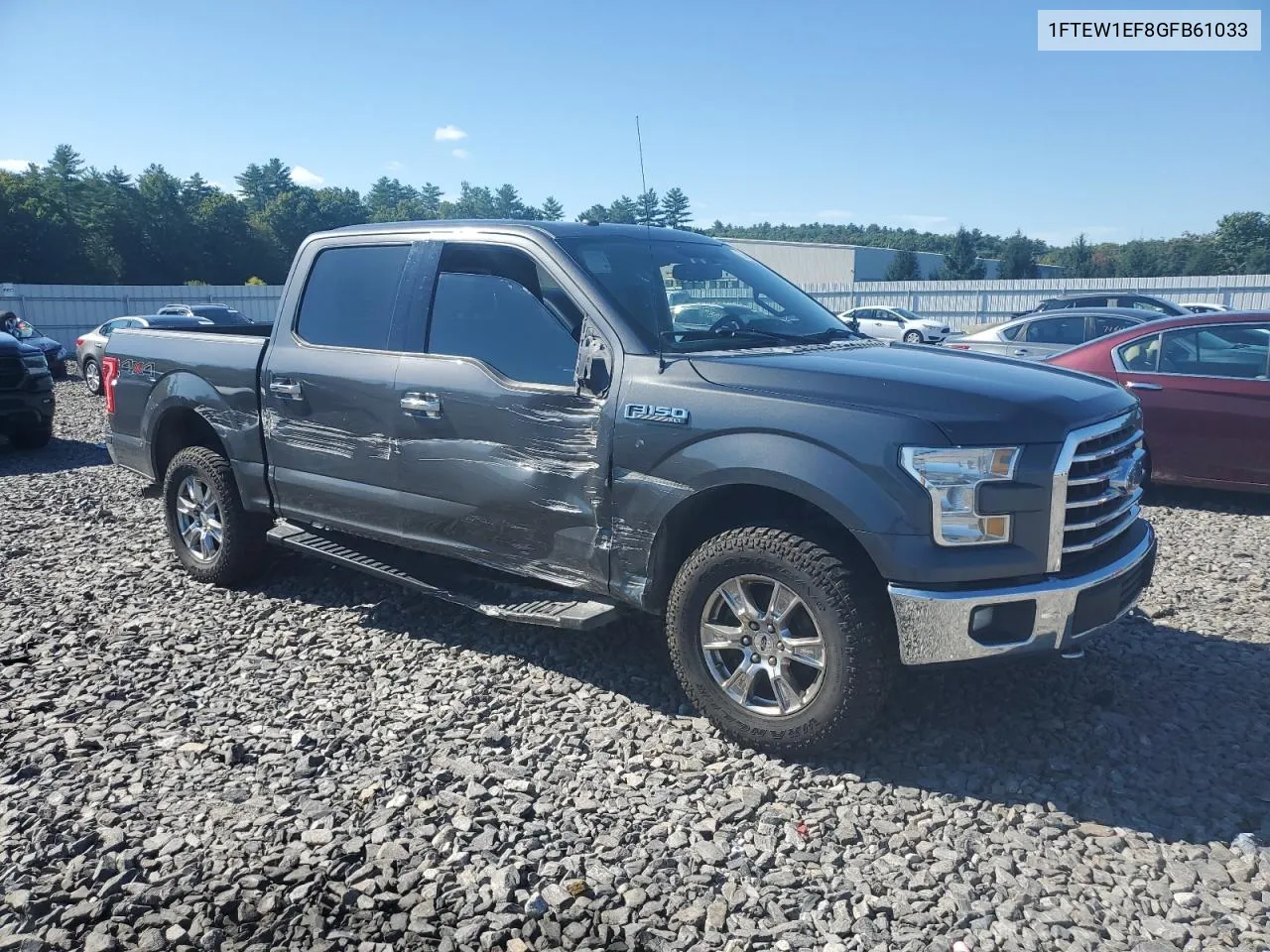 2016 Ford F150 Supercrew VIN: 1FTEW1EF8GFB61033 Lot: 73461534