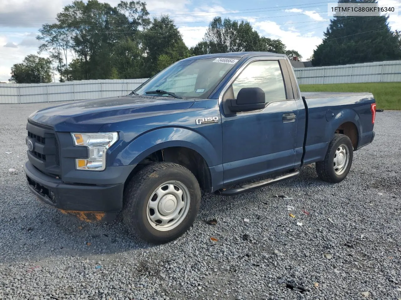 2016 Ford F150 VIN: 1FTMF1C88GKF16340 Lot: 73468664