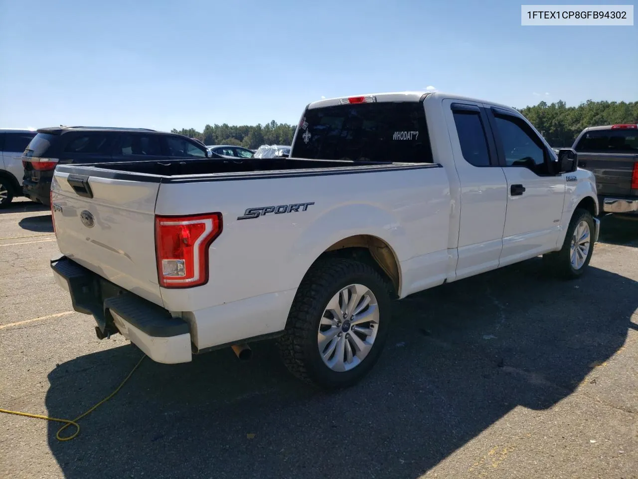 2016 Ford F150 Super Cab VIN: 1FTEX1CP8GFB94302 Lot: 73483474