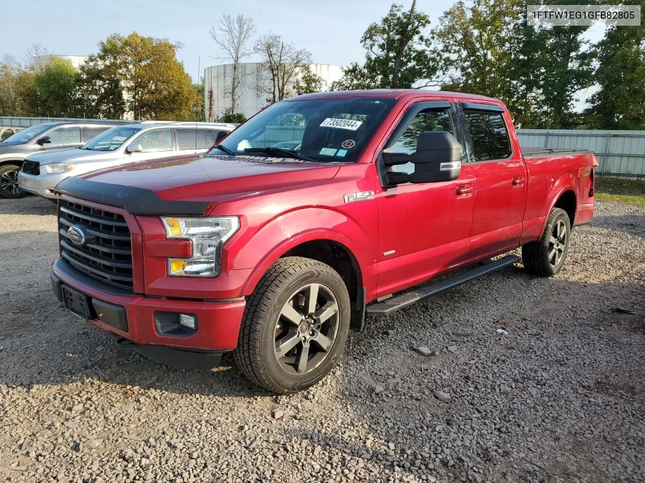 2016 Ford F150 Supercrew VIN: 1FTFW1EG1GFB82805 Lot: 73502044