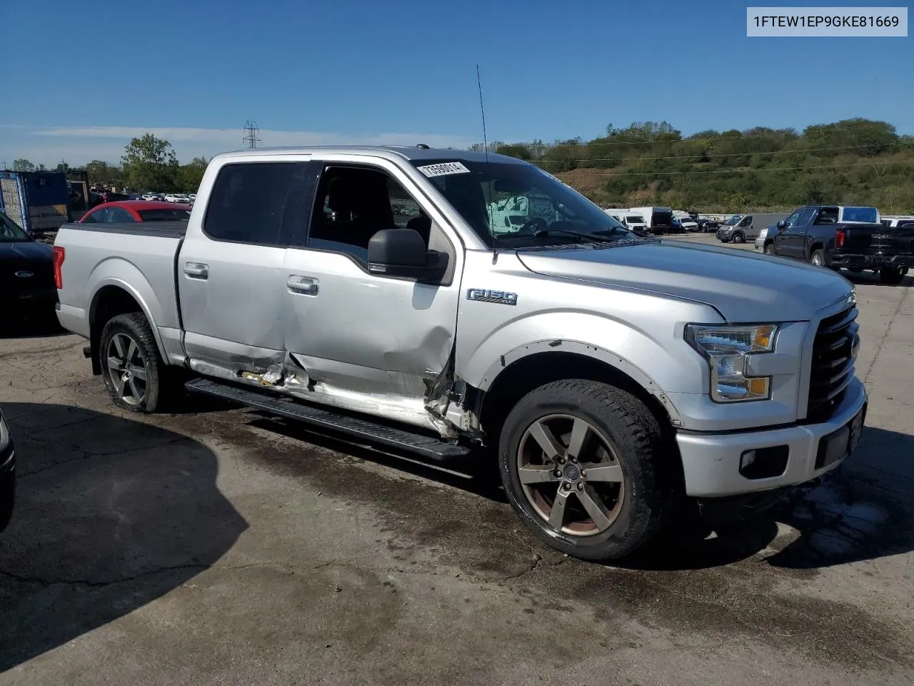 2016 Ford F150 Supercrew VIN: 1FTEW1EP9GKE81669 Lot: 73590014