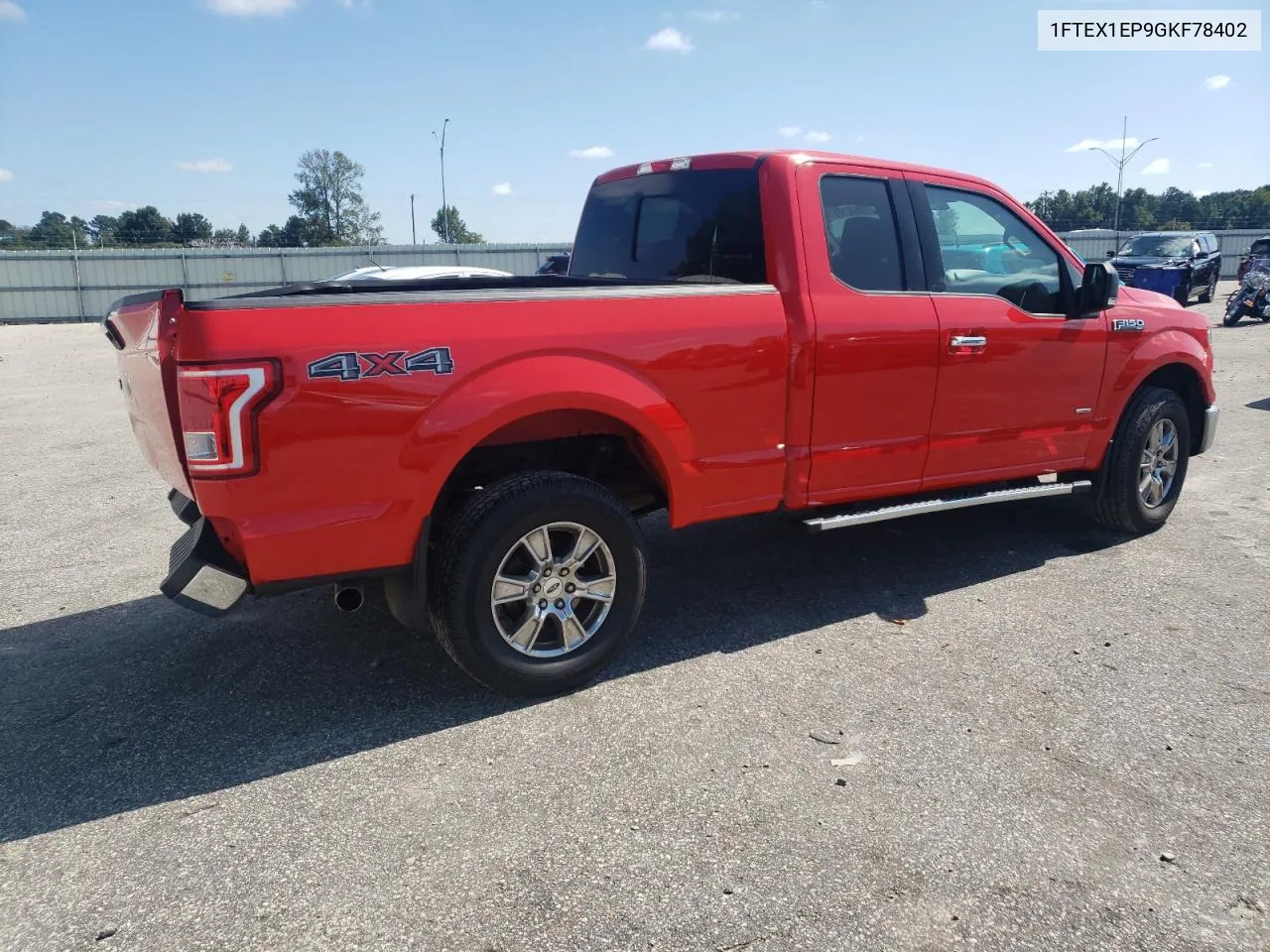 2016 Ford F150 Super Cab VIN: 1FTEX1EP9GKF78402 Lot: 73612174