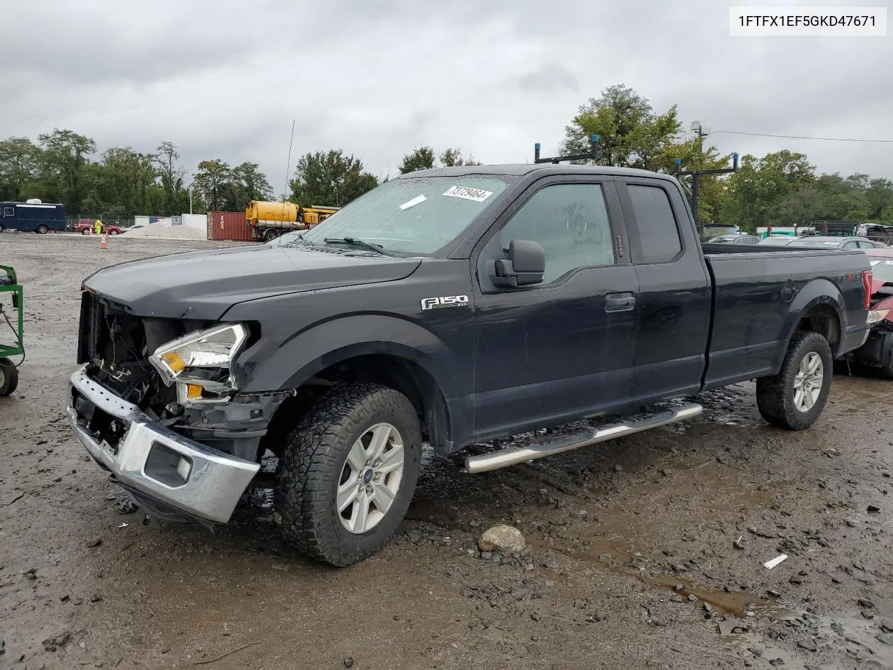 2016 Ford F150 Super Cab VIN: 1FTFX1EF5GKD47671 Lot: 73729464