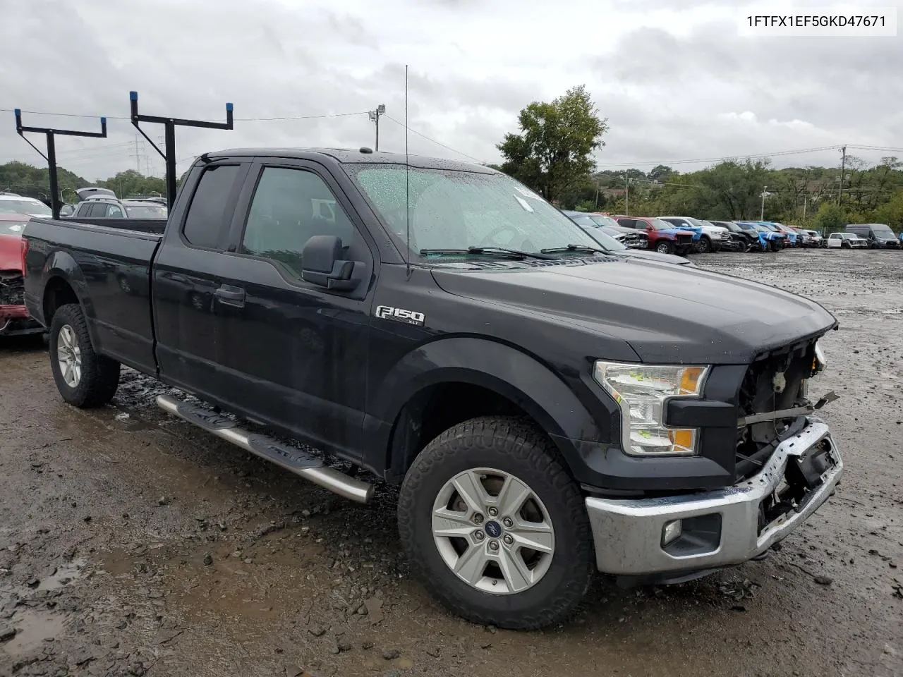 2016 Ford F150 Super Cab VIN: 1FTFX1EF5GKD47671 Lot: 73729464