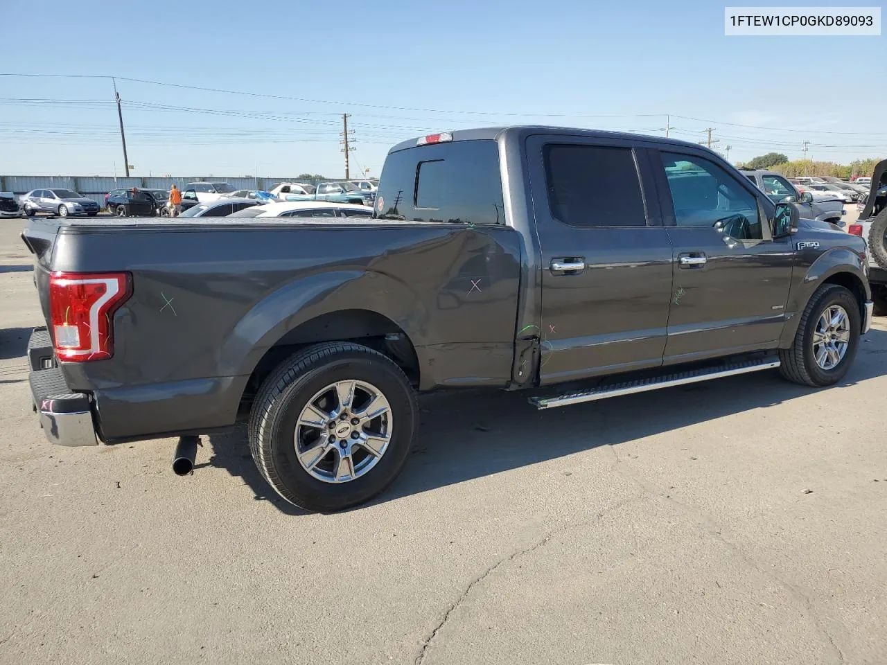 2016 Ford F150 Supercrew VIN: 1FTEW1CP0GKD89093 Lot: 73765674