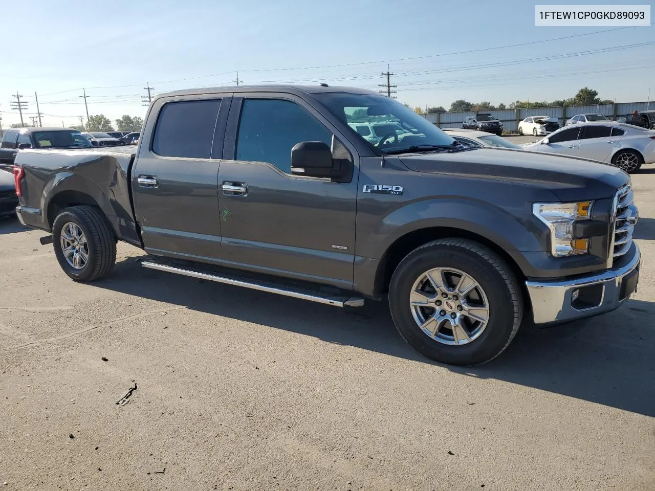 2016 Ford F150 Supercrew VIN: 1FTEW1CP0GKD89093 Lot: 73765674