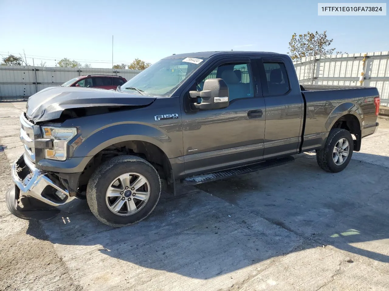 2016 Ford F150 Super Cab VIN: 1FTFX1EG1GFA73824 Lot: 73964404