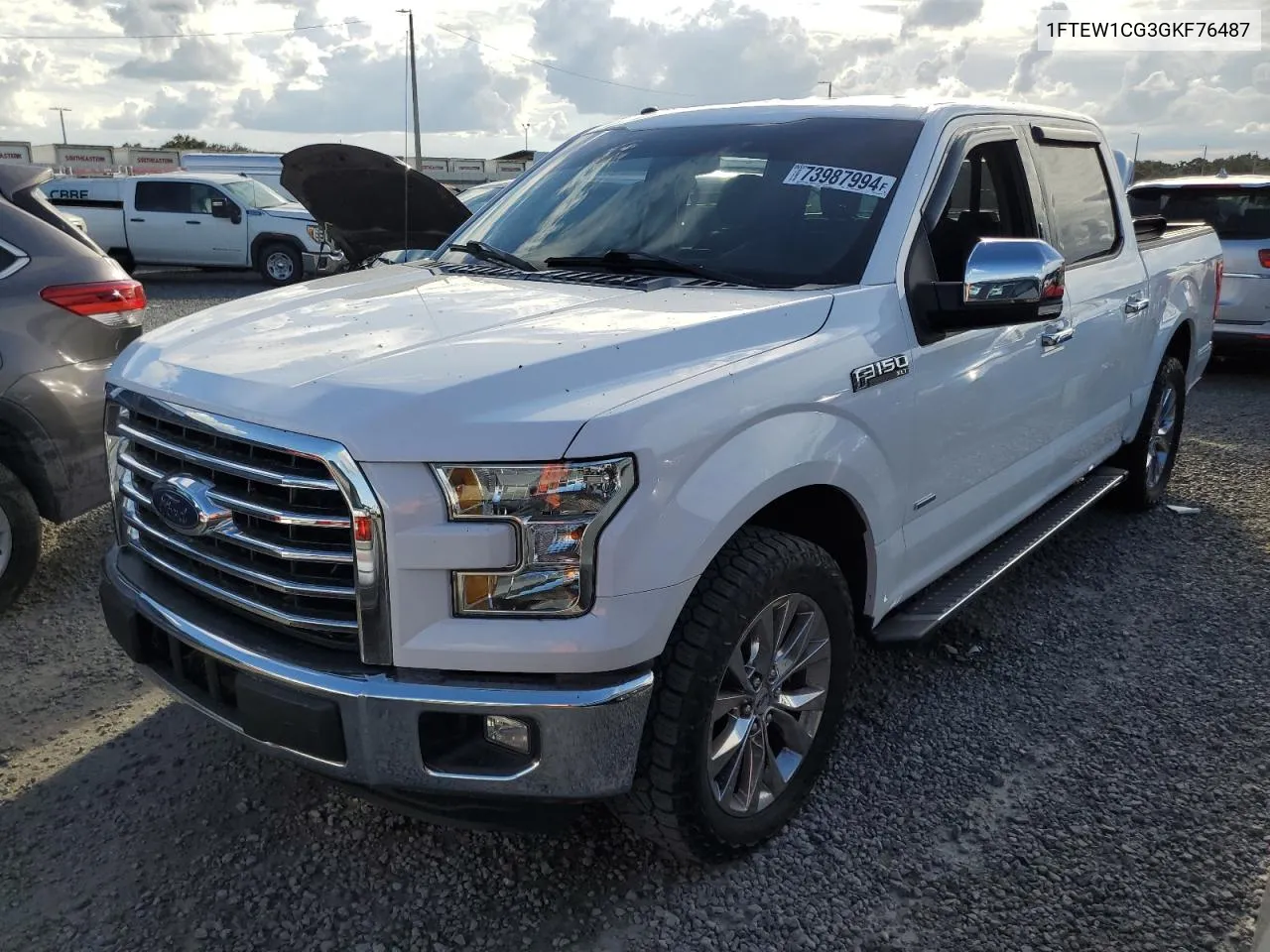 2016 Ford F150 Supercrew VIN: 1FTEW1CG3GKF76487 Lot: 73987994