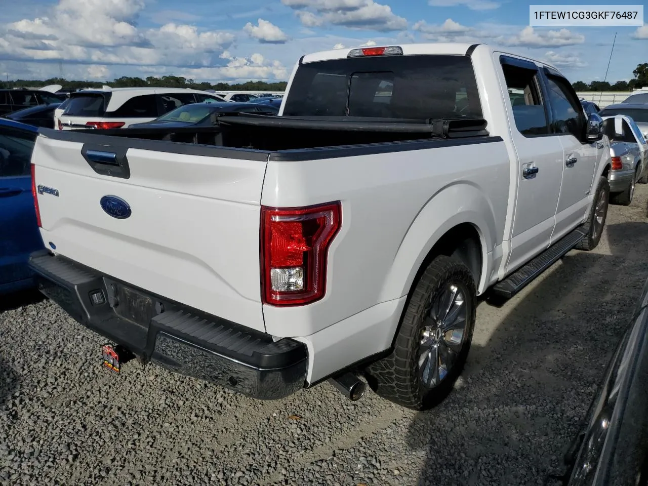 2016 Ford F150 Supercrew VIN: 1FTEW1CG3GKF76487 Lot: 73987994