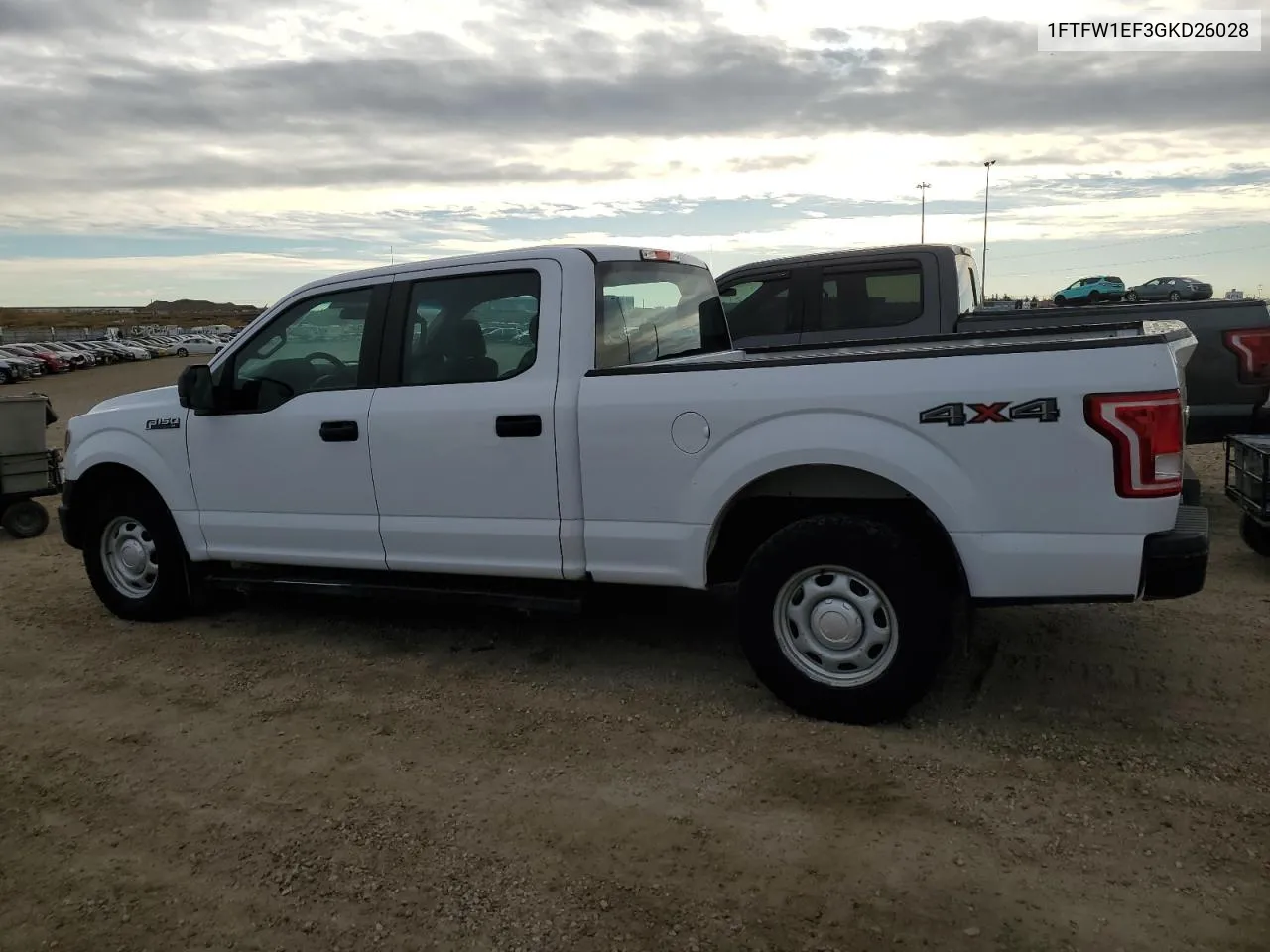 2016 Ford F150 Supercrew VIN: 1FTFW1EF3GKD26028 Lot: 74003674