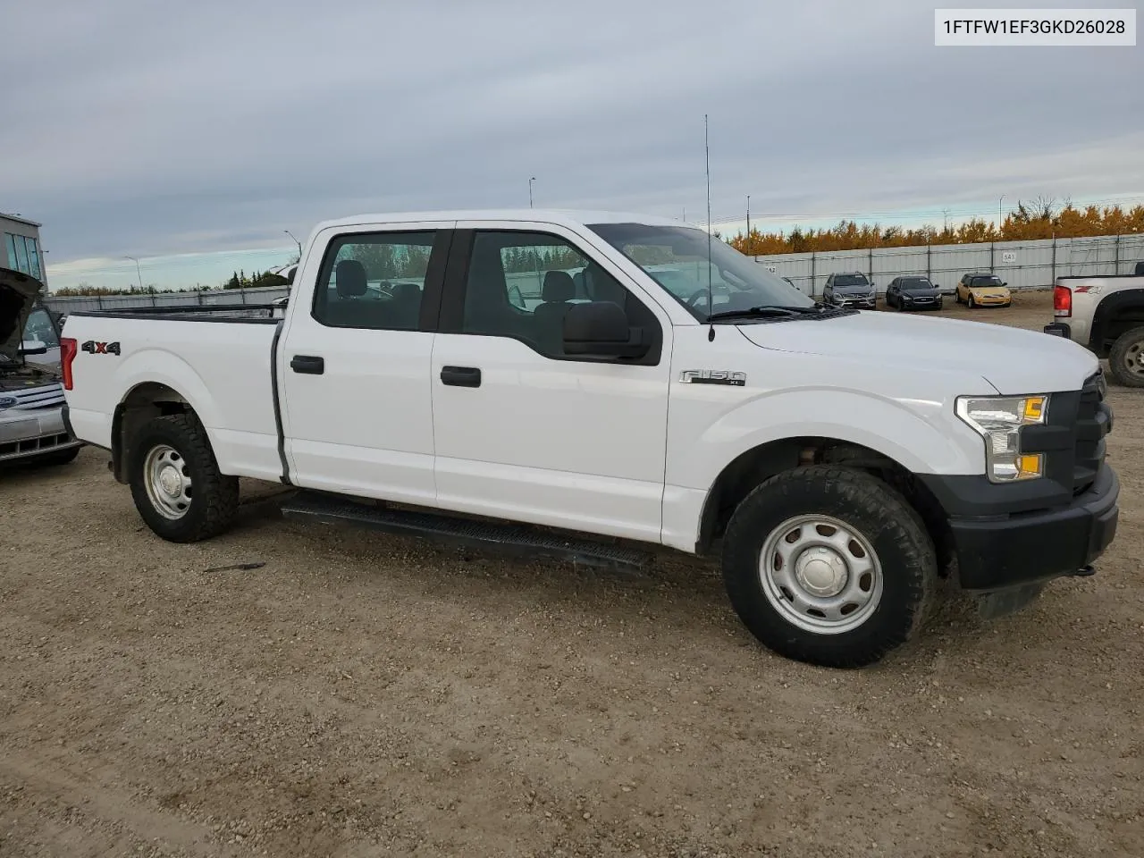 2016 Ford F150 Supercrew VIN: 1FTFW1EF3GKD26028 Lot: 74003674