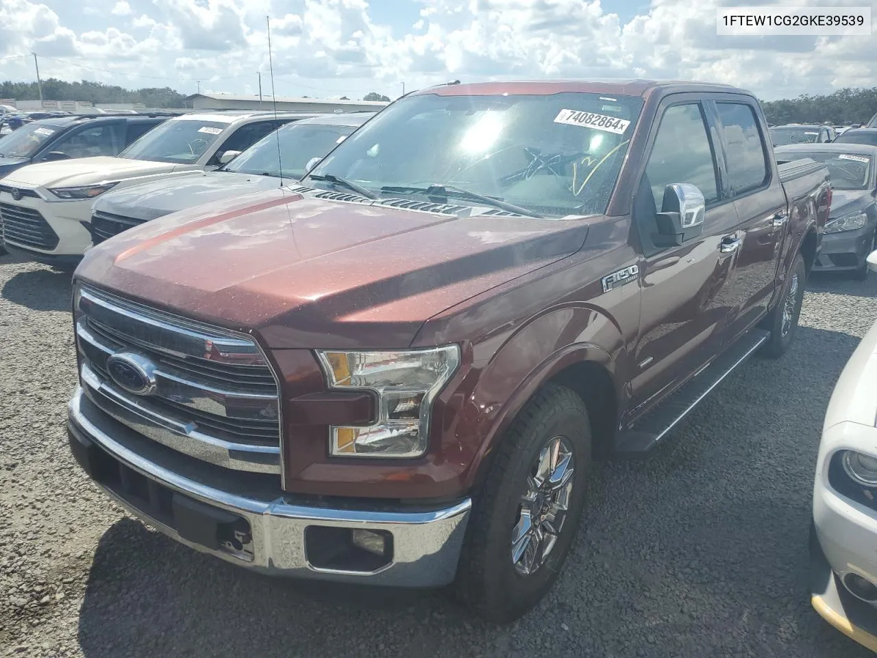 2016 Ford F150 Supercrew VIN: 1FTEW1CG2GKE39539 Lot: 74082864