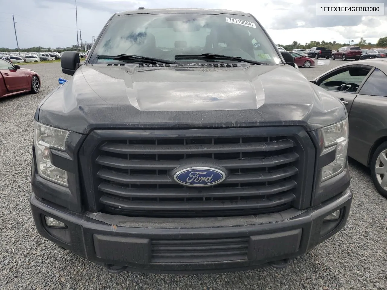 2016 Ford F150 Super Cab VIN: 1FTFX1EF4GFB83080 Lot: 74119004