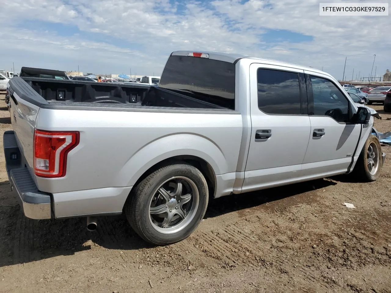 2016 Ford F150 Supercrew VIN: 1FTEW1CG3GKE97529 Lot: 74206044