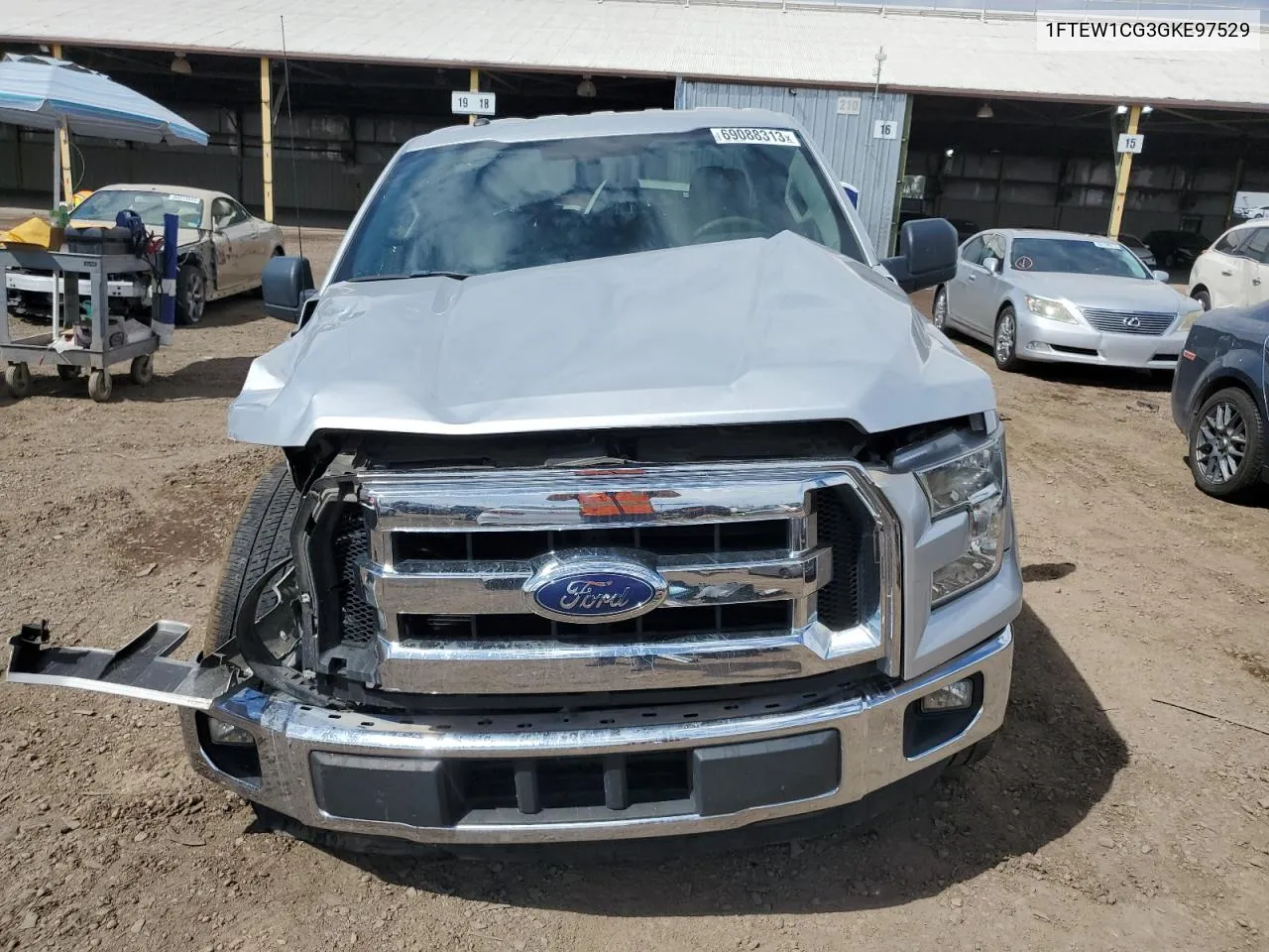 2016 Ford F150 Supercrew VIN: 1FTEW1CG3GKE97529 Lot: 74206044