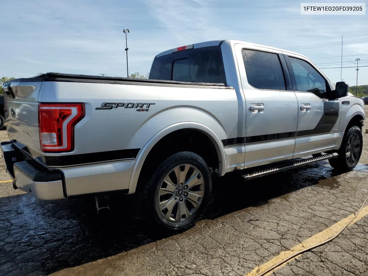 2016 Ford F150 Supercrew VIN: 1FTEW1EG2GFD39205 Lot: 74213644