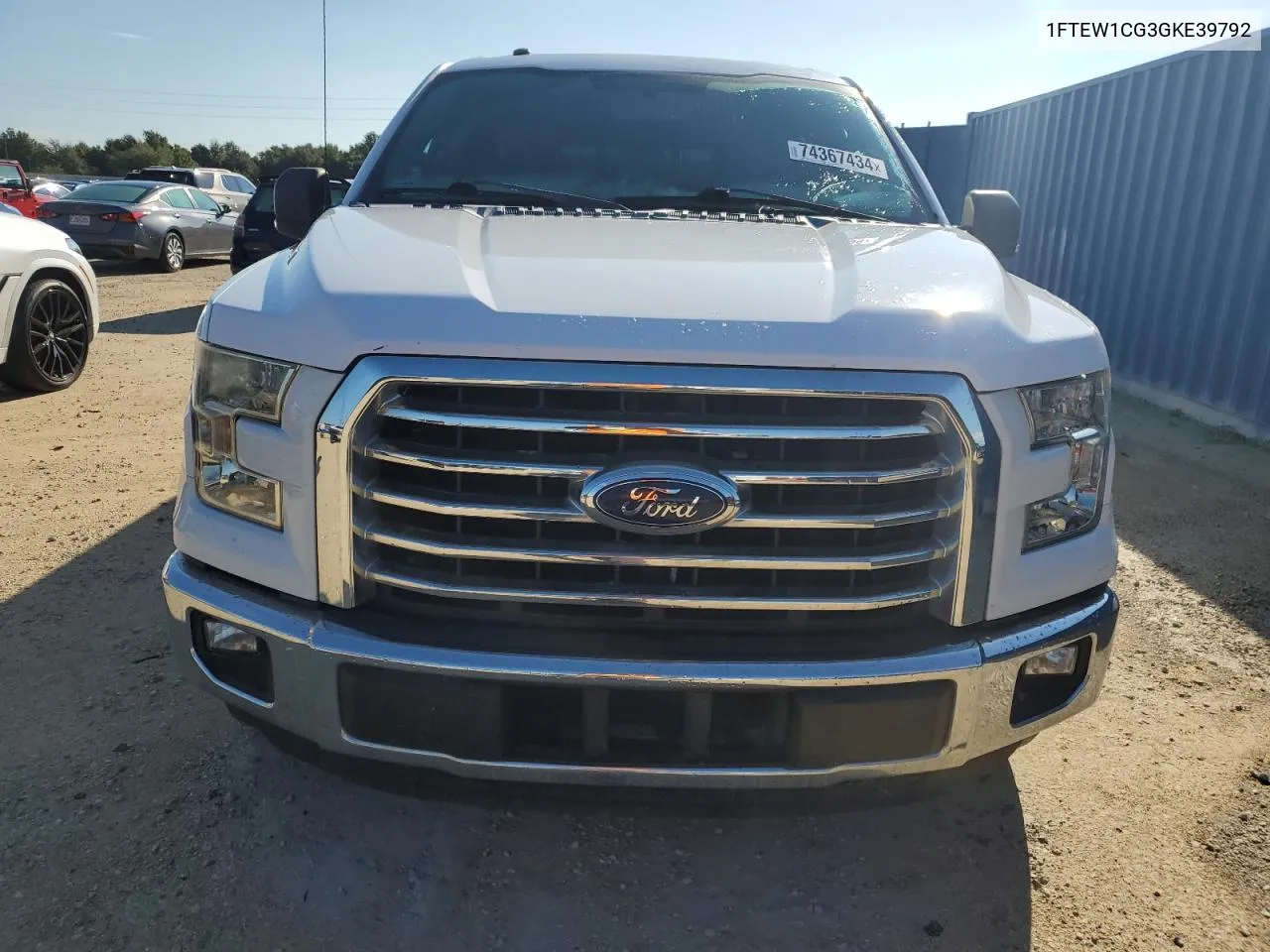 2016 Ford F150 Supercrew VIN: 1FTEW1CG3GKE39792 Lot: 74367434