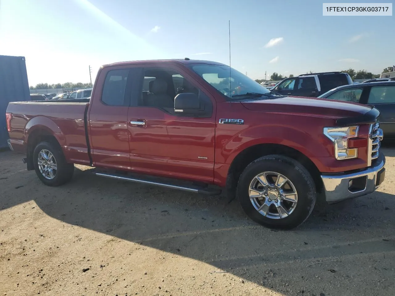 2016 Ford F150 Super Cab VIN: 1FTEX1CP3GKG03717 Lot: 74470344