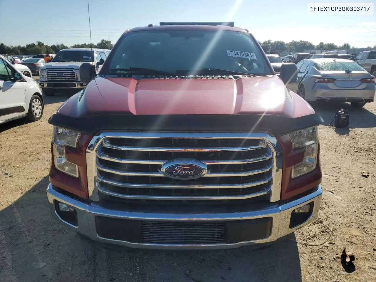 2016 Ford F150 Super Cab VIN: 1FTEX1CP3GKG03717 Lot: 74470344