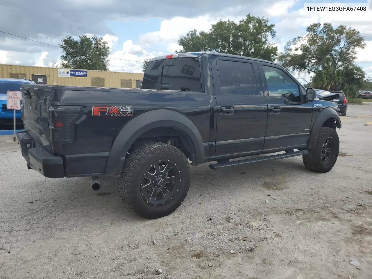 1FTEW1EG3GFA67408 2016 Ford F150 Supercrew