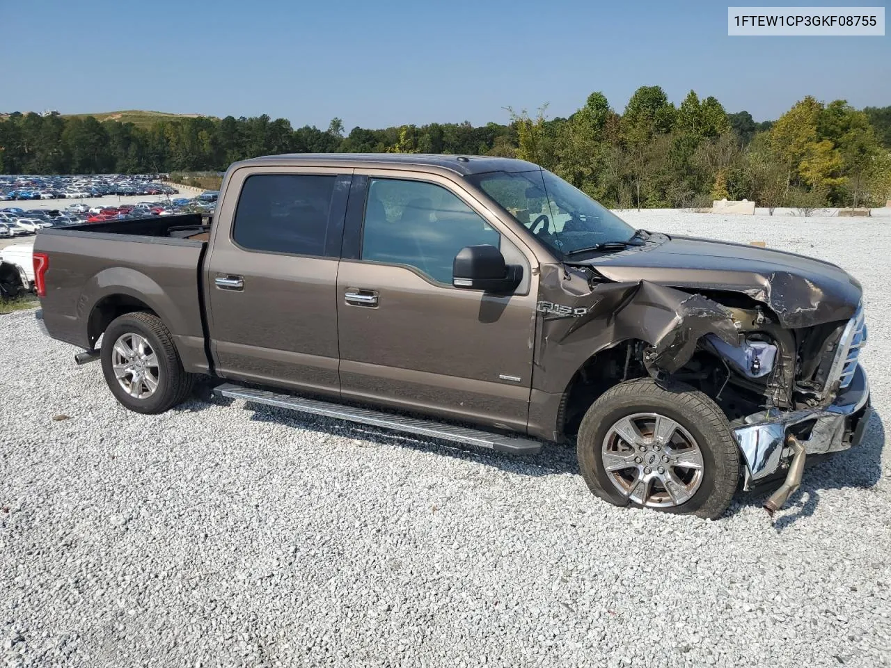 2016 Ford F150 Supercrew VIN: 1FTEW1CP3GKF08755 Lot: 74790514