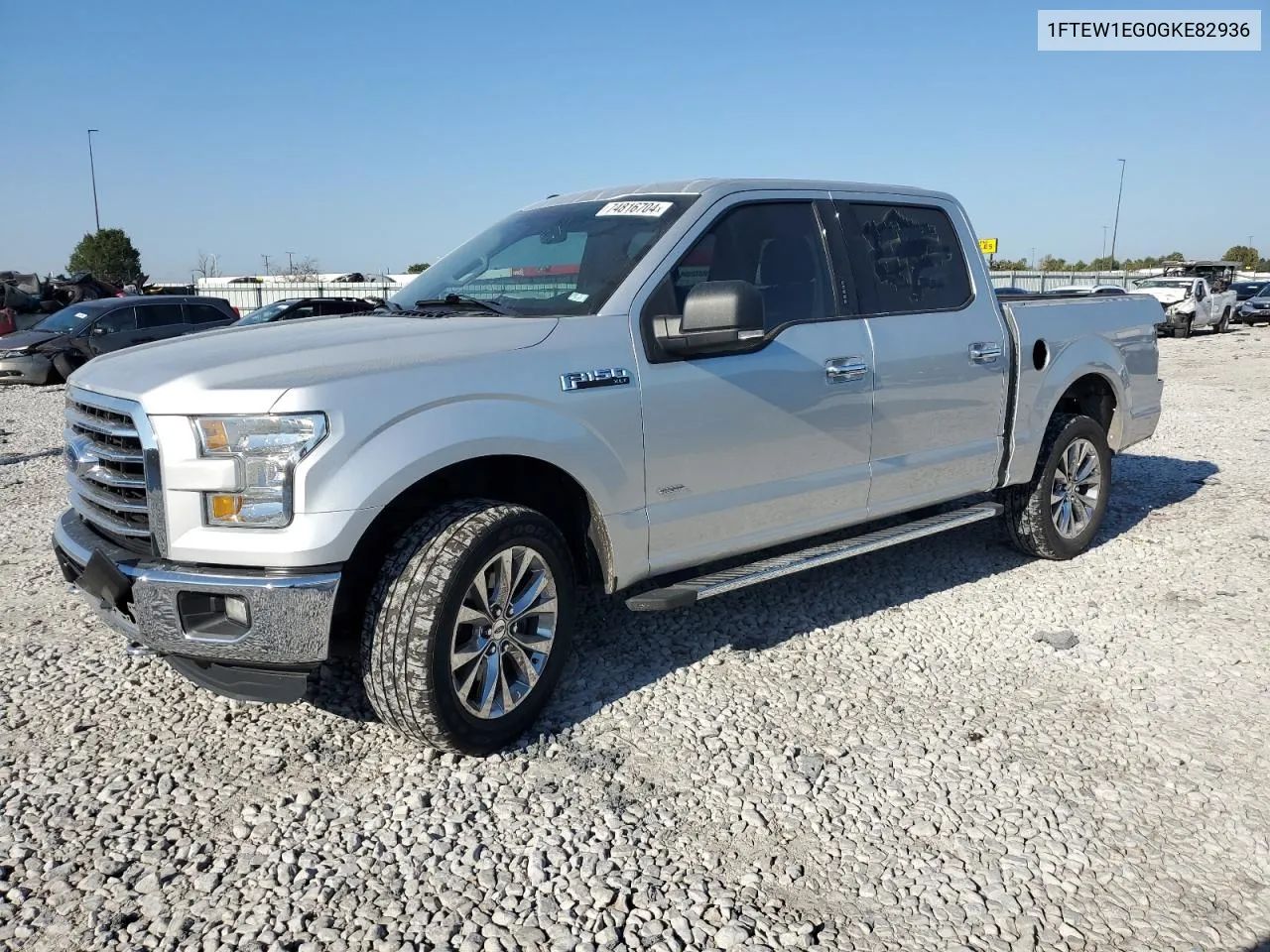 2016 Ford F150 Supercrew VIN: 1FTEW1EG0GKE82936 Lot: 74816704