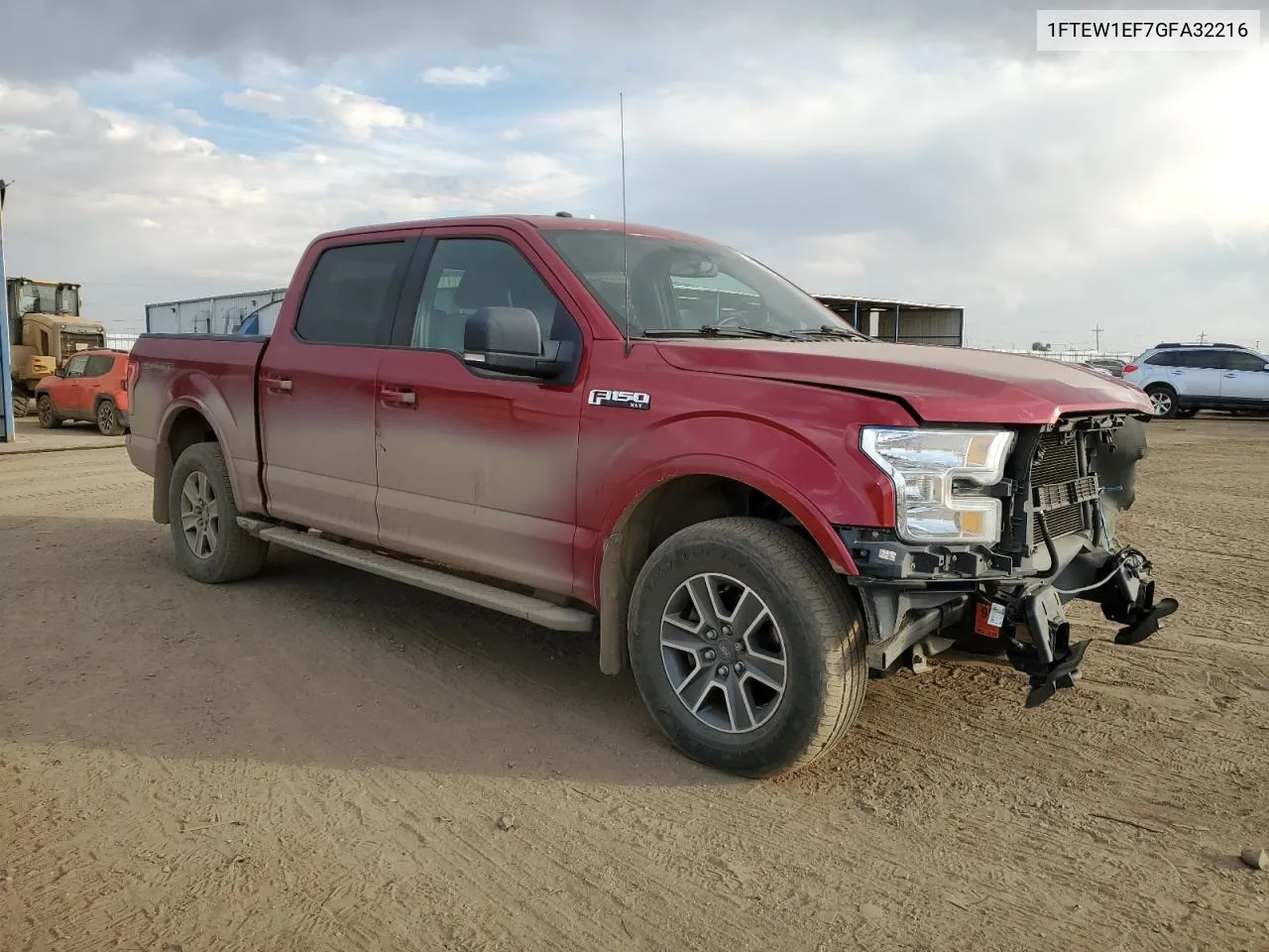 2016 Ford F150 Supercrew VIN: 1FTEW1EF7GFA32216 Lot: 74824314