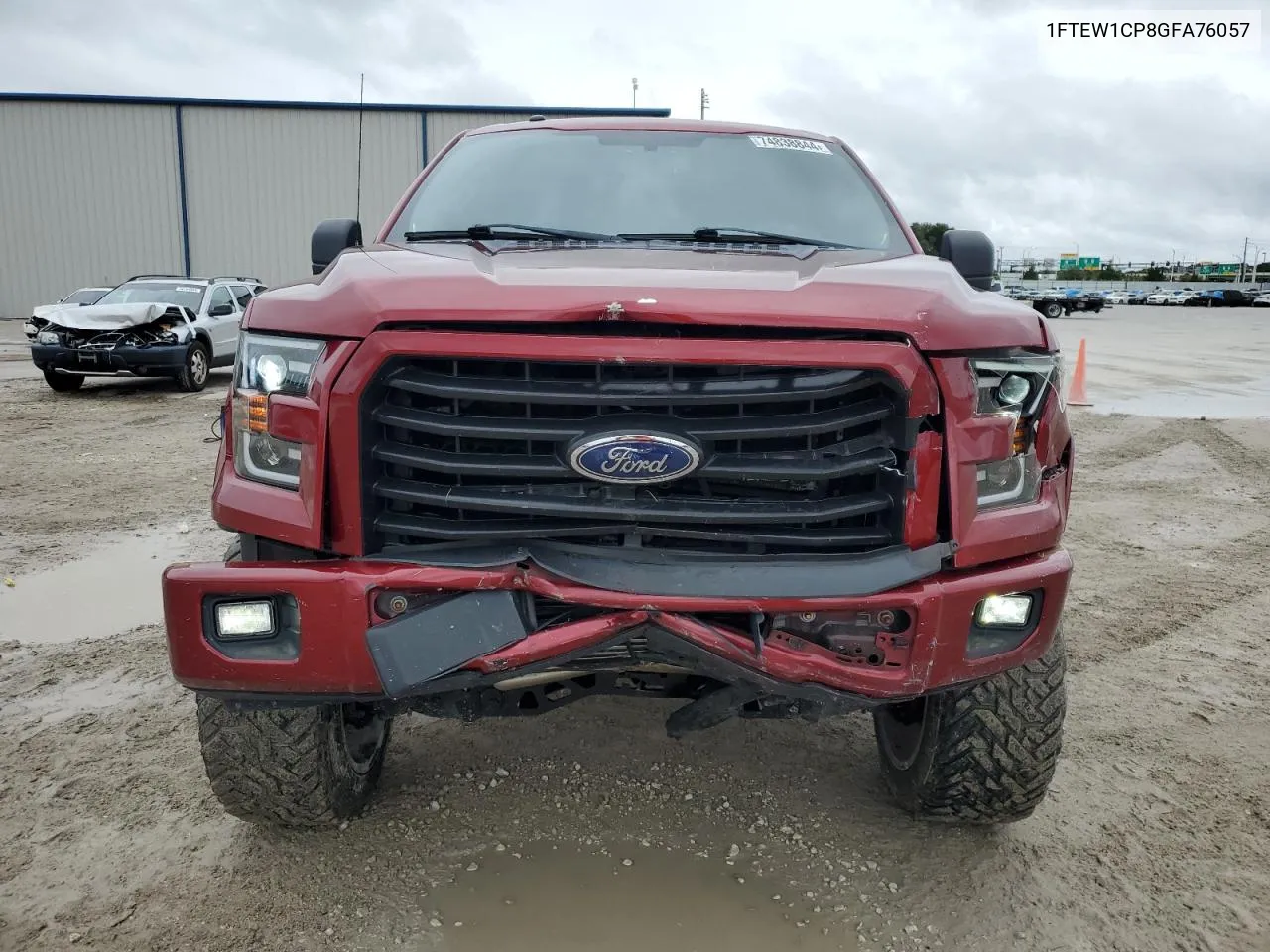 2016 Ford F150 Supercrew VIN: 1FTEW1CP8GFA76057 Lot: 74838844