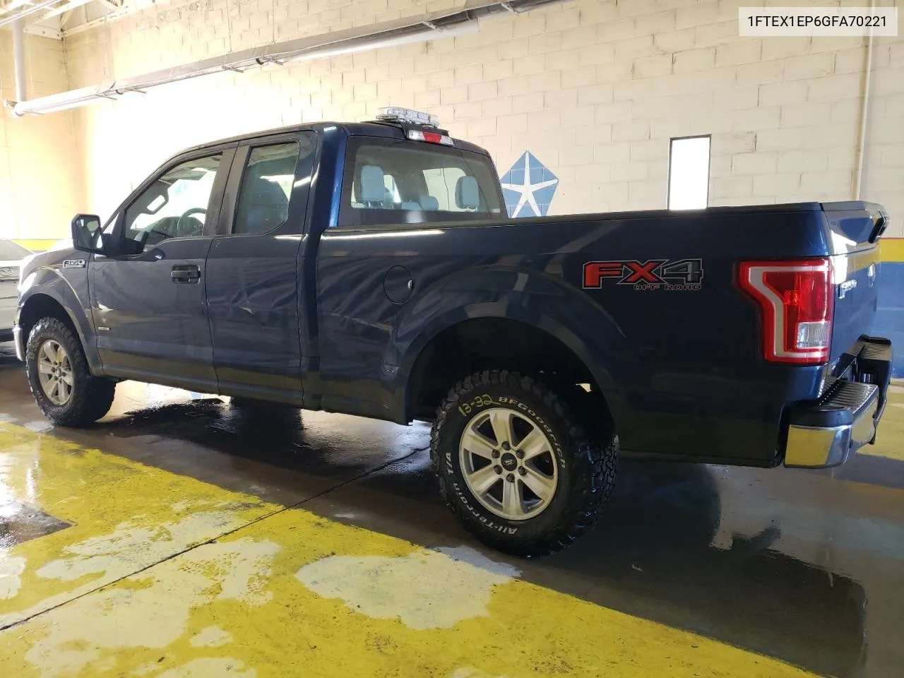 2016 Ford F150 Super Cab VIN: 1FTEX1EP6GFA70221 Lot: 74839244