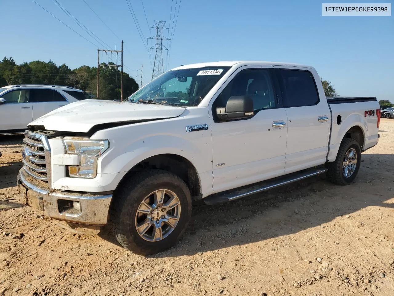 2016 Ford F150 Supercrew VIN: 1FTEW1EP6GKE99398 Lot: 74851894