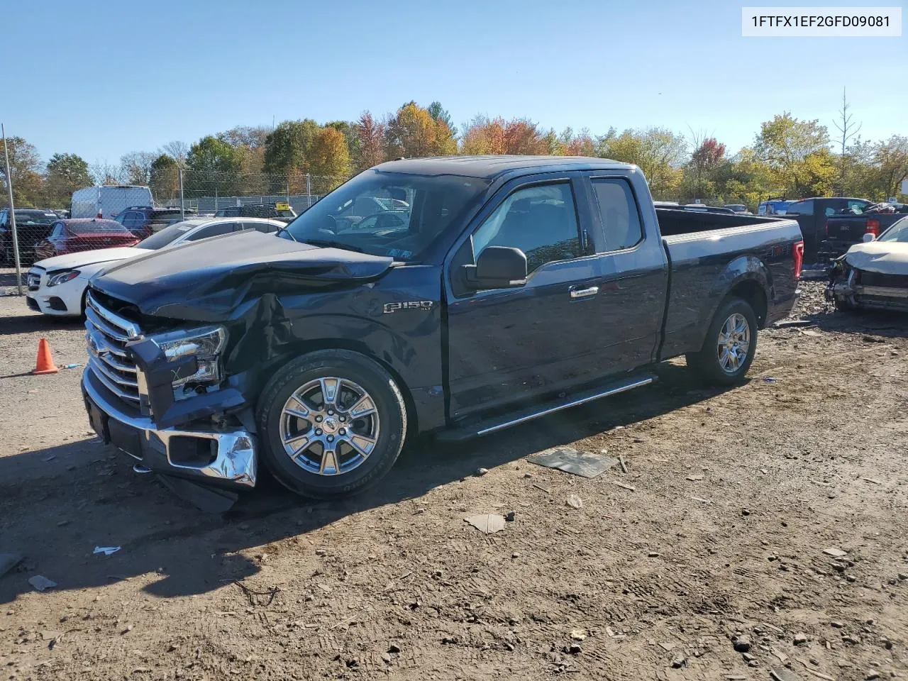 2016 Ford F150 Super Cab VIN: 1FTFX1EF2GFD09081 Lot: 74873604