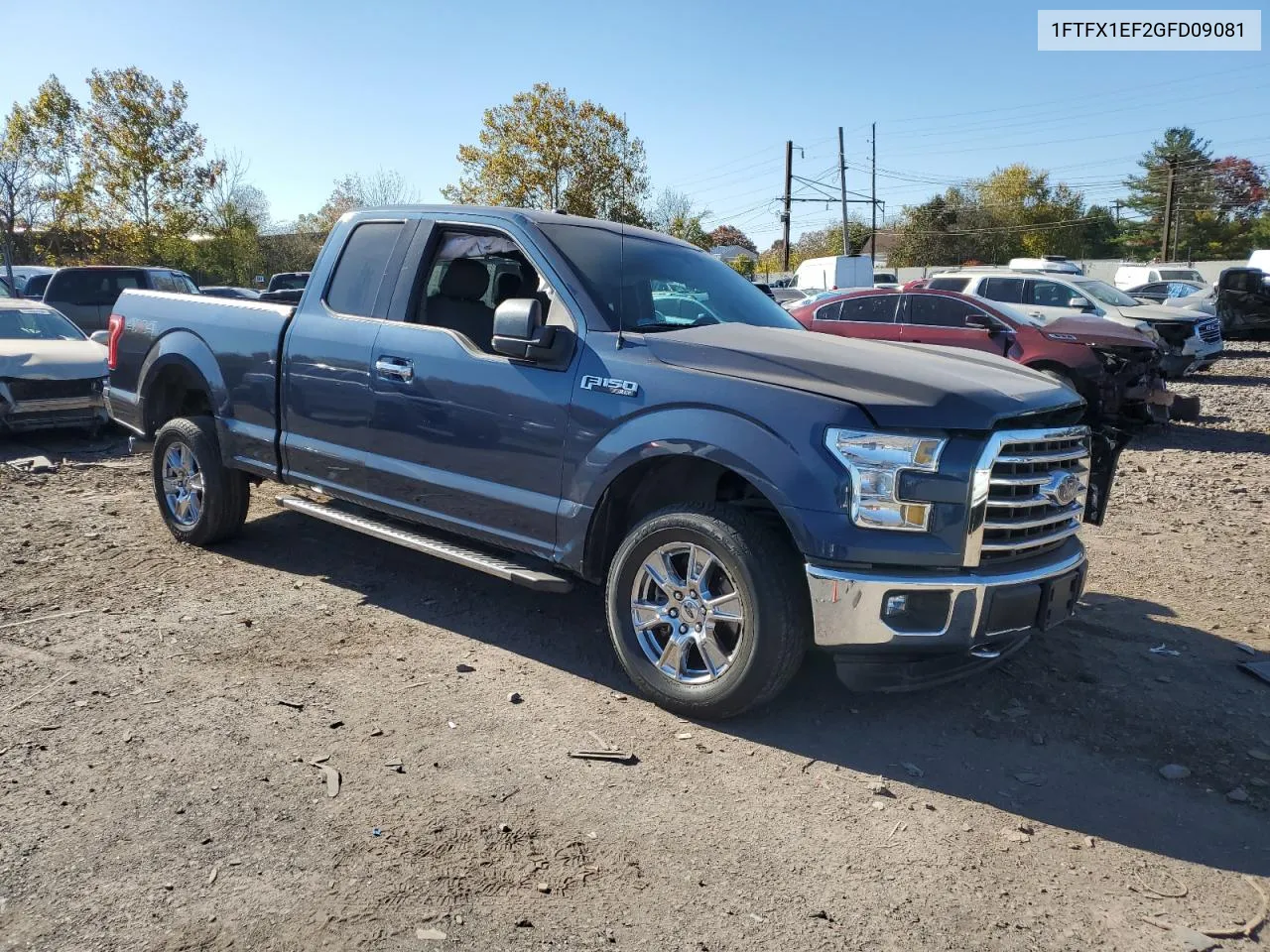 2016 Ford F150 Super Cab VIN: 1FTFX1EF2GFD09081 Lot: 74873604