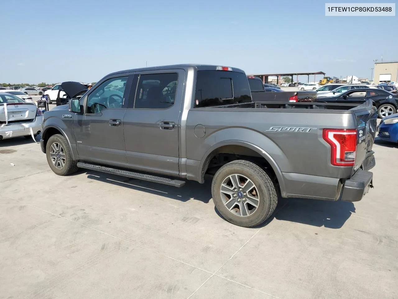 2016 Ford F150 Supercrew VIN: 1FTEW1CP8GKD53488 Lot: 74986514