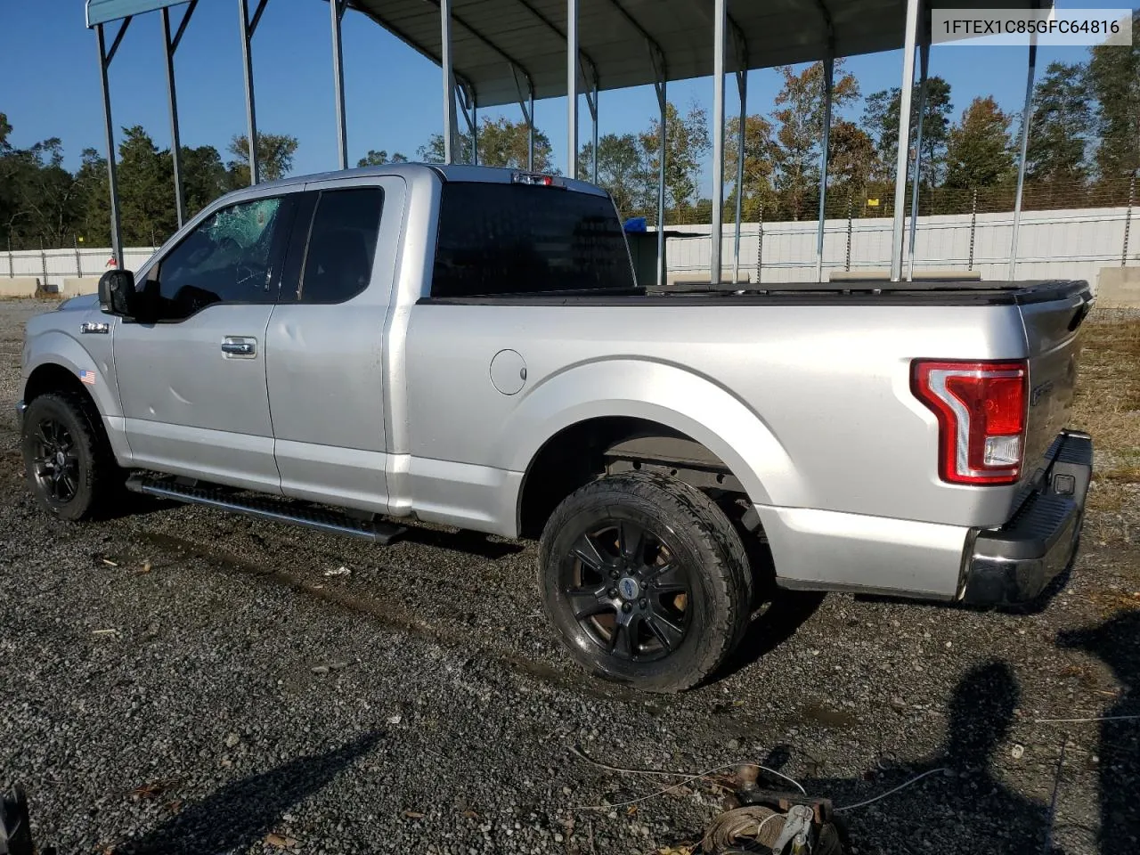 2016 Ford F150 Super Cab VIN: 1FTEX1C85GFC64816 Lot: 75040684