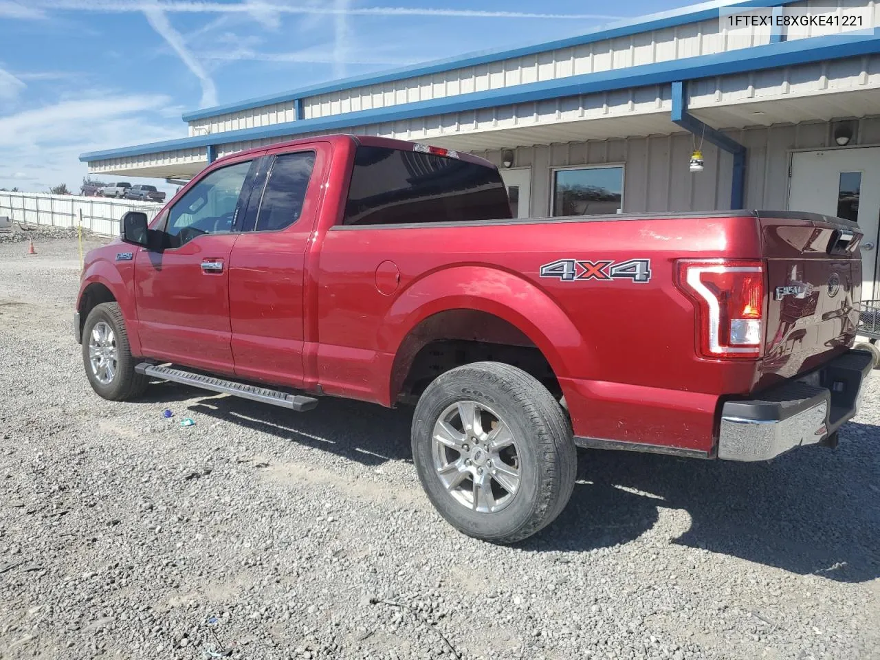 1FTEX1E8XGKE41221 2016 Ford F150 Super Cab